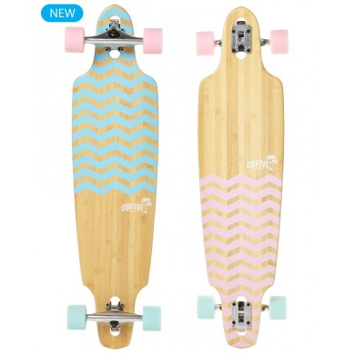 Pineapple Vibes Drop Through Longboard Skateboard